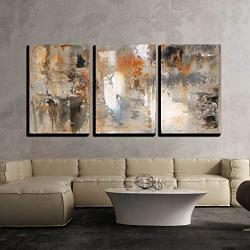 wall26 - Brown and Beige Painting - Canvas Art Wall Art - 24''x36''x3 Panels