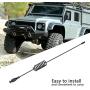 RC Car Antenna, Remote Control Crawler Simulation Antenna for Traxxas TRX-4 RC Vehicle Decoration Parts(195mm / 7.68inch)