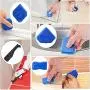 3 in 1 Silicone Caulking Tools(stainless steelhead), Sealant Finishing Tool Grout Scraper, Reuse and Replace 5 Silicone Pads, Great Tools for Kitchen Bathroom Window, Sink Joint 3 in 1 Silicone Caulking Tools(stainless steelhead), Sealant Finishing Tool Grout Scraper, Reuse and Replace 5 Silicone Pads, Great Tools for Kitchen Bathroom Window, Sink Joint
