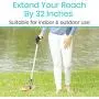 Vive Suction Cup Reacher Grabber - 32'' Heavy Duty Mobility Grip Hand Aid - Handle Tool Light Bulb Remover, iPad Pickup, Long Handled Trash Litter Picker, Garbage Garden Nabber Extender - Handicap Arm Vive Suction Cup Reacher Grabber - 32'' Heavy Duty Mobility Grip Hand Aid - Handle Tool Light Bulb Remover, iPad Pickup, Long Handled Trash Litter Picker, Garbage Garden Nabber Extender - Handicap Arm