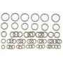 60Pcs Multi-Purpose Metal O Ring Non-Welded Rounde Ring for Macrame, Camping Belt, Dog Leashes, Hardware, Bags and More Craft Project - 13mm, 16mm,19mm, 26mm, 32mm