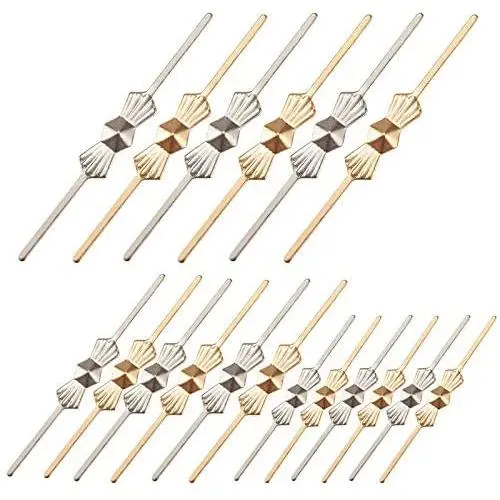 PH PandaHall 300pcs 3 Size Chandelier Connectors Clips Pins Lamp Metal Hanger Pins Connectors Chlips Bowtie Pins for Fastening Crystals Parts Chandelier Replacements, Platinum & Golden PH PandaHall 300pcs 3 Size Chandelier Connectors Clips Pins Lamp Metal Hanger Pins Connectors Chlips Bowtie Pins for Fastening Crystals Parts Chandelier Replacements, Platinum & Golden