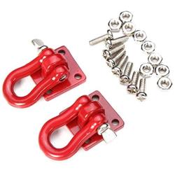 LAFEINA 1:10 RC Rock Crawler Accessories Tow Hooks and Trailer Chain Kit for Axial SCX10 Tamiya CC01 D90 D110 TF2 RC Trucks Car Parts