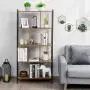 Giantex 4-Tier Bookshelf, Industrial Style Bookcase with Metal Frame, Free Standing Storage Display Shelves, Home Office Study Storage Rack Shelves with Dividers, Wood Shelving Unit (Rustic Brown) Giantex 4-Tier Bookshelf, Industrial Style Bookcase with Metal Frame, Free Standing Storage Display Shelves, Home Office Study Storage Rack Shelves with Dividers, Wood Shelving Unit (Rustic Brown)