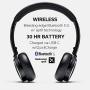 Status Audio BT One Wireless On-Ear Headphones - Bluetooth 5.0. + aptX, 30 Hours of Battery, USB-C + Quick Charge, Award Winning Sound + Minimalist Metal Design, Matte Finish (JetBlack)