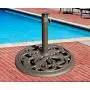 TropiShade 30-Pound Bronze Powder-Coated Cast Iron Umbrella Stand TropiShade 30-Pound Bronze Powder-Coated Cast Iron Umbrella Stand