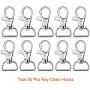 Paxcoo 100 Pcs Key Chain Hooks with Key Rings (Large Size)