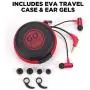 GOgroove AudiOHM RNF Durable Earbuds - Heavy Duty Headphones with Thick Aramid Fiber Reinforced Cable, in-Line Microphone, in-Ear Noise Isolation & Rugged Metal Driver Housing (Nova Red) GOgroove AudiOHM RNF Durable Earbuds - Heavy Duty Headphones with Thick Aramid Fiber Reinforced Cable, in-Line Microphone, in-Ear Noise Isolation & Rugged Metal Driver Housing (Nova Red)