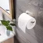 YIGII Adhesive Toilet Paper Holder - MST001 Self Adhesive Toilet Roll Holder for Bathroom Kitchen Stick on Wall Stainless Steel Brushed