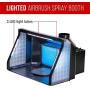 Master Airbrush Extra Large Dual Fan Lighted Portable Hobby Airbrush Spray Booth with LED Lighting for Painting All Art, Cake, Craft, Hobby, Nails, T-Shirts & More. Includes 6 Foot Exhaust Hose