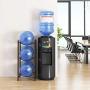 AIYAKA 3 Tier Heavy Duty Gallon Water Cooler Jug Rack,Can be Placed in the Home, Office Organization,Detachable,Save Space,Black