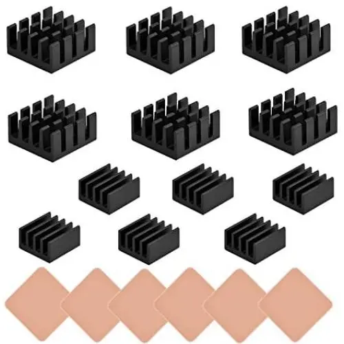 Heatsink Kit for Cooling Cooler Raspberry Pi 3 B+, Pi 3 B, Pi 2, Pi Model B (18 pcs) Heatsink Kit for Cooling Cooler Raspberry Pi 3 B+, Pi 3 B, Pi 2, Pi Model B (18 pcs)