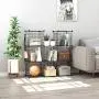 C&AHOME Wire Storage Cubes, Metal Grids Bookshelf, Modular Shelving Units, Stackable Bookcase, 8 Cubes Closet Organizer for Home, Office, Kids Room, 24.8'' L x12.4 W x 48.4'' H Black C&AHOME Wire Storage Cubes, Metal Grids Bookshelf, Modular Shelving Units, Stackable Bookcase, 8 Cubes Closet Organizer for Home, Office, Kids Room, 24.8'' L x12.4 W x 48.4'' H Black