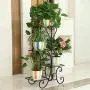 COLIBROX 4 TIER Metal Shelves Flower Pot Plant Stand Display COLIBROX 4 TIER Metal Shelves Flower Pot Plant Stand Display