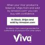 Viva Multi-Surface Cloth Paper Towels, Task Size - 12 Family Rolls (2 packs of 6 rolls) = 30 Regular Rolls (143 Sheets Per Roll)