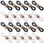 Jdesun 20 Pieces Eyeglass Chain Ends,Adjustable Metal Bead Rubber Ends Connectors for Eye Glasses Holder Necklace Chain Jdesun 20 Pieces Eyeglass Chain Ends,Adjustable Metal Bead Rubber Ends Connectors for Eye Glasses Holder Necklace Chain
