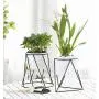 Planter Pot Indoor, Flowerplus 4.33 Inch White Ceramic Medium Succulent Cactus Flower Plant Round Bowl with Metal Stand Holder and Plants Sign for Indoors Outdoor Home Garden Kitchen Decor (Black) Planter Pot Indoor, Flowerplus 4.33 Inch White Ceramic Medium Succulent Cactus Flower Plant Round Bowl with Metal Stand Holder and Plants Sign for Indoors Outdoor Home Garden Kitchen Decor (Black)