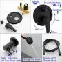 SHAMANDA Shower System, Shower Faucets Sets Complete with High Pressure 10'' Rain Shower Head and 5-Setting Handheld Shower Head(Round-In Valve and Trim Included) Wall Mounted, Matte Black, L02-7 SHAMANDA Shower System, Shower Faucets Sets Complete with High Pressure 10'' Rain Shower Head and 5-Setting Handheld Shower Head(Round-In Valve and Trim Included) Wall Mounted, Matte Black, L02-7