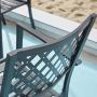 VICLLAX Outdoor Metal Bistro Dining Chairs Set - Patio Stackable Chairs