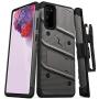 ZIZO Bolt Series for Galaxy S20 Case with Kickstand Holster Lanyard - Gun Metal Gray