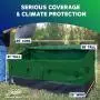 YardStash Outdoor Storage Deck Box XL: Easy Assembly, Portable, Versatile (150 Gallon, 20 Cubic Feet, Green)