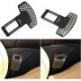 MOCHENT Seat Belt Clip Silencers - Car Seat Belt Alarm Stopper Auto Metal Seat Belt Buckle Insert Plug for All Vehicles Cars 2 Pack