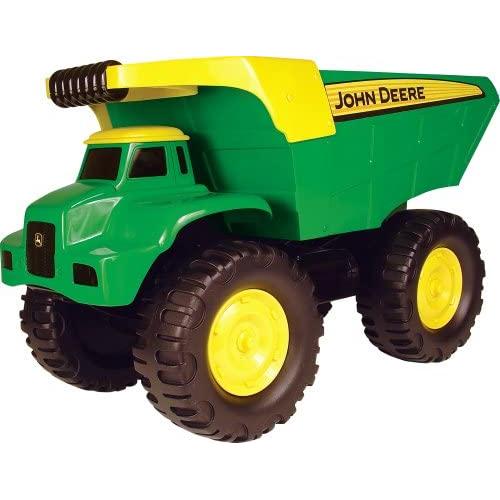 TOMY John Deere Durable Construction Vehicles Toy for Kids, Big Scoop Dump Truck, 21 Inch