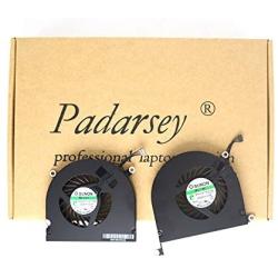 Padarsey New Laptop CPU Cooling Fan Left and Right Set Fit for MacBook Pro A1297 17-Inch Unibody 2009 2010 2011 DC 5V 2W Compatible with Part MG45070V1-Q010-S99 MG45070V1-Q021-S9A