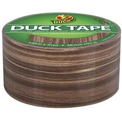 Duck 283051 Printed Duct Tape Single Roll, 1.88 Inches x 10 Yards, Woodgrain