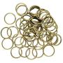 LoveinDIY 50 Pcs of 18mm Metal Split Ring Nickel Plated Small Key Chain Ring Part for Connecting Clasps Charms Links and Ornament Crafts