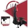 Rimiking Massage Computer Gaming Chair-High Back Bonded Leather Desk Swivel Racing Chair Adjustable Armrest Ergonomic with Soft Headrest&Backrest Red Rimiking Massage Computer Gaming Chair-High Back Bonded Leather Desk Swivel Racing Chair Adjustable Armrest Ergonomic with Soft Headrest&Backrest Red