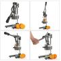 CO-Z Commercial Grade Citrus Juicer Professional Hand Press Manual Fruit Juicer Orange Juice Squeezer for Lemon Lime Pomegranate (Gray Cast Iron/Stainless Steel)