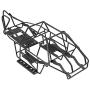 Qiterr RC Car Frame, Black Metal Roll Cage Chassis Frame for SCX10II AX90046 1/10 Scale RC Car