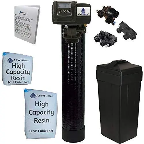 AFWFilters 5600SXT Water Softener, 48k, Black, Bypass with 3/4'' Connection AFWFilters 5600SXT Water Softener, 48k, Black, Bypass with 3/4'' Connection
