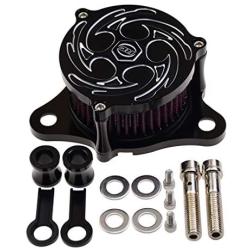 WOOSTAR Motorcycle Air Filter Made of CNC Metal Replacement for Harley Davidson Sportster XL883 XL1200 1988-2015 Air Cleaner