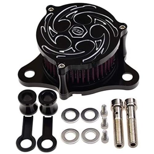 WOOSTAR Motorcycle Air Filter Made of CNC Metal Replacement for Harley Davidson Sportster XL883 XL1200 1988-2015 Air Cleaner