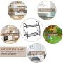 Indefree 2-Tier Metal Plant Stand - Multiple Flower Pot Holder Shelves Planter Rack Storage Organizer Display for Indoor Outdoor Garden Balcony Indefree 2-Tier Metal Plant Stand - Multiple Flower Pot Holder Shelves Planter Rack Storage Organizer Display for Indoor Outdoor Garden Balcony