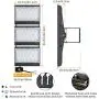 STASUN 300W LED Flood Light, 27000lm Super Bright Outdoor Security Lights with 330°Wide Lighting Area, OSRAM LED Chips, 6000K Daylight, IP66 Waterproof Exterior Court Street Parking Lot Lighting