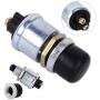 beler 60/40 Amps Metal Waterproof Momentary Ignition Starter Push Button Switch for Car