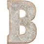 Galvanized Metal 3D Letter B Galvanized Metal 3D Letter B