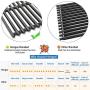 Hongso 18 1/4 x 24 3/4 Inch Porcelain Cast Iron Cooking Grill Grates for Charbroil 463241314, 463241313, 463247109, 466241313, 466241314, 466242014, 466242314, Tru-Infrared 3 Burner Grills, PCB007