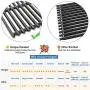 Hongso 18 1/4 x 24 3/4 Inch Porcelain Cast Iron Cooking Grill Grates for Charbroil 463241314, 463241313, 463247109, 466241313, 466241314, 466242014, 466242314, Tru-Infrared 3 Burner Grills, PCB007