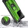 E-Began Case for Samsung Galaxy Note 20 Ultra 5G with Screen Protector (Maximum Coverage, Flexible TPU Film), Magnetic Metal Built-in Ring Holder, Full-Body Protective Shockproof Military Case -Green