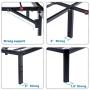 V&LX 18 Inch Tall V1406 UP-Support Deluxe Metal Slat Bed Frame (King)