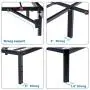 V&LX 18 Inch Tall V1406 UP-Support Deluxe Metal Slat Bed Frame (King) V&LX 18 Inch Tall V1406 UP-Support Deluxe Metal Slat Bed Frame (King)