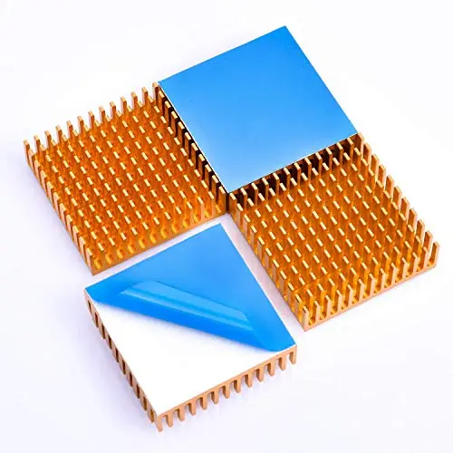 Easycargo 40mm Heatsink Kit 40x40x11mm + 3M 8810 Thermal Conductive Adhesive Tape, Cooler Heat Sink for Cooling 3D Printers, TEC1-12706 Thermoelectric Peltier Cooler Easycargo 40mm Heatsink Kit 40x40x11mm + 3M 8810 Thermal Conductive Adhesive Tape, Cooler Heat Sink for Cooling 3D Printers, TEC1-12706 Thermoelectric Peltier Cooler