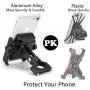 Bike & Motorcycle Phone Mount, Adjustable Anti Shake Metal Bicycle Motorcycle Phone Holder for iPhone X/XR/XS/8/7/6 Plus Samsung Galaxy S9/S8/S7/S6 GPS, Holds Devices up to 3.7'' Width (Black) Bike & Motorcycle Phone Mount, Adjustable Anti Shake Metal Bicycle Motorcycle Phone Holder for iPhone X/XR/XS/8/7/6 Plus Samsung Galaxy S9/S8/S7/S6 GPS, Holds Devices up to 3.7'' Width (Black)