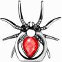 ETRY Christmas Phone Ring Stand Finger Holder, Spider Luxury Diamond, 360 Rotation Metal Ring Grip Animal Emo Hardcore Style - Compatible with All Smartphones and Tables