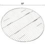 Onlyfire BBQ Solid Stainless Steel Rod Foldable Cooking Grates for Grill, Fire Pit, 30-inch