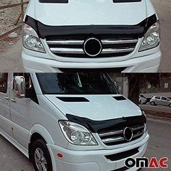 OMAC Front Bug Shield Hood Deflector Guard Bonnet Protector | Compatible with Mercedes Sprinter W906 2007-2013 | Mount Hood Protector Accessories